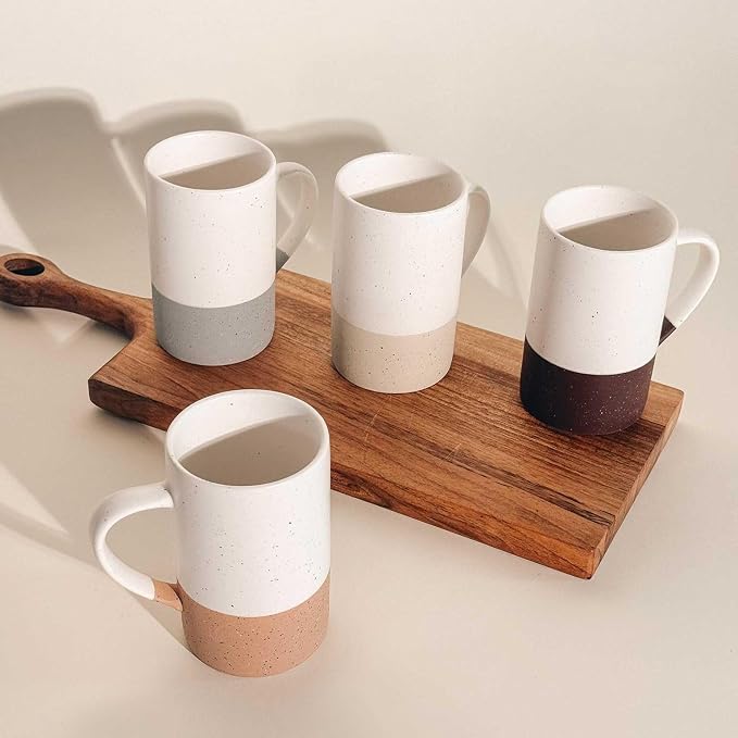 MORA Ceramics 12oz Coffee Mug Set of 4