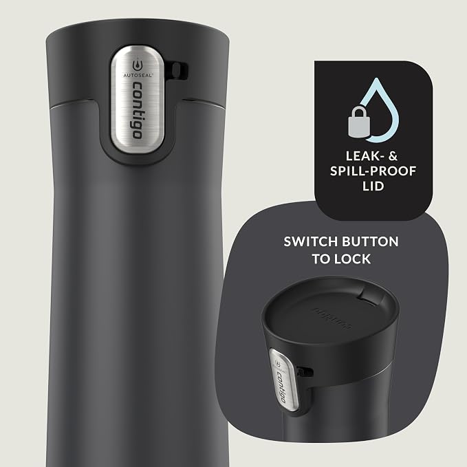 Contigo West Loop 3.0 Stainless Steel Insulated Travel Mug, Leak Proof