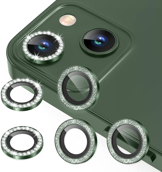 AGVEE 3+3 6 Pack for iPhone 13 6.1 inch / 13 Mini 5.4 inch Camera Lens Cover