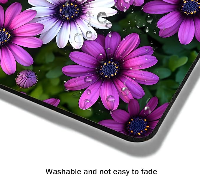 Mouse Pad, Cute Purple Floral Plants Mouse Pads