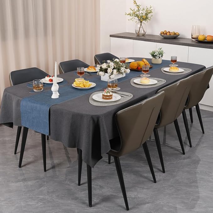 Faux Leather Placemats Set of 4, Dual Sided