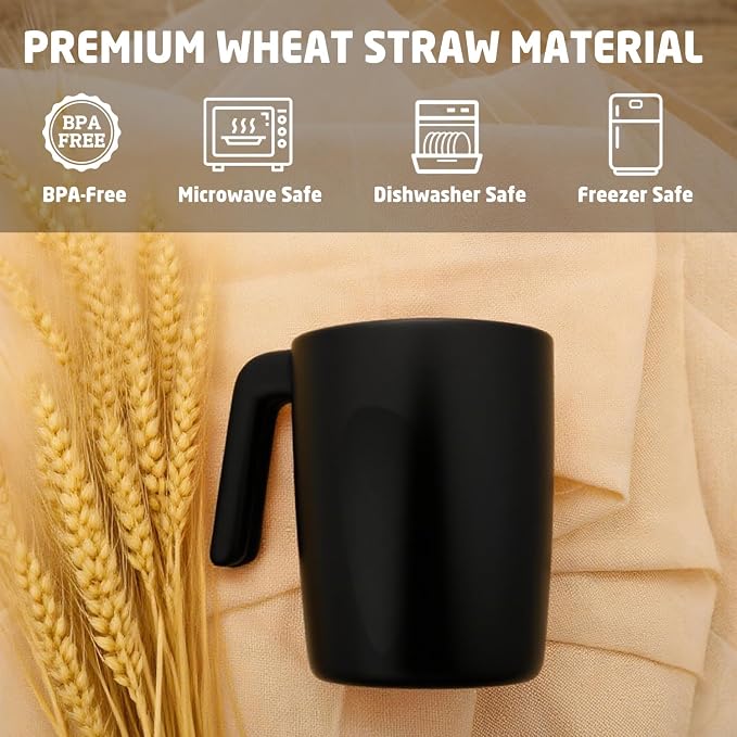 Wheat Straw Coffee Cups 16 OZ, Wheat Straw Cups