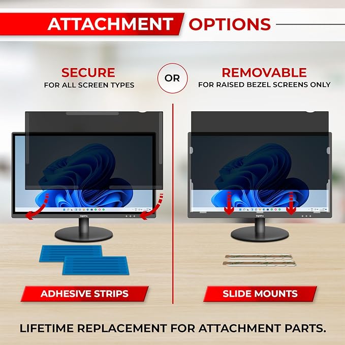 24 Inch 16:9 Computer Privacy Screen Filter