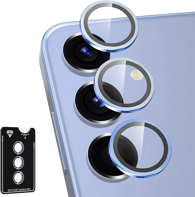 for Samsung Galaxy S25 Plus Camera Lens Protector, Individual Metal Ring