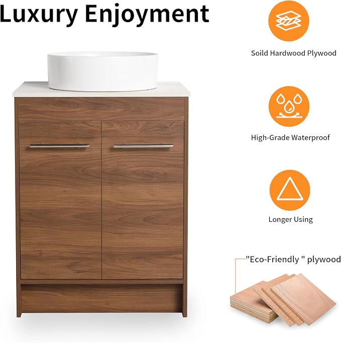 24 Inch Bathroom Vanity with Sink