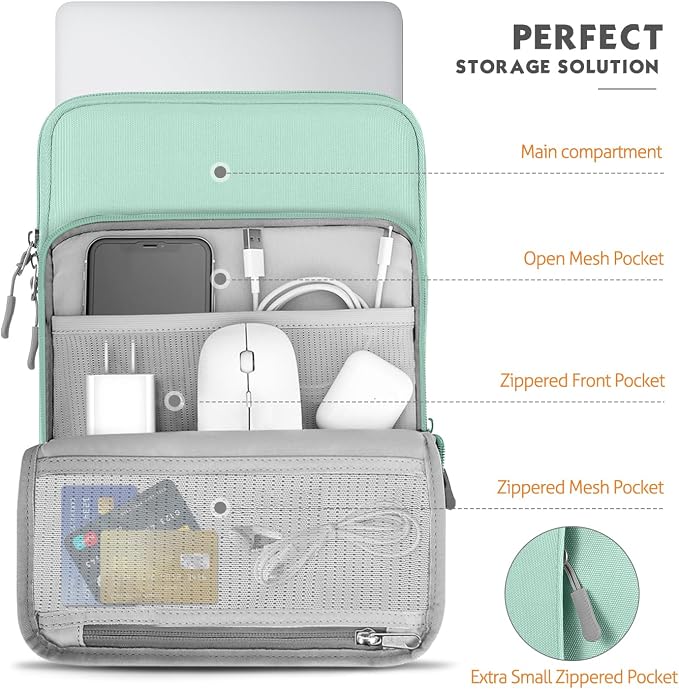 MoKo Laptop Sleeve Bag for 13.3-14 Inch, Notebook Carrying Case