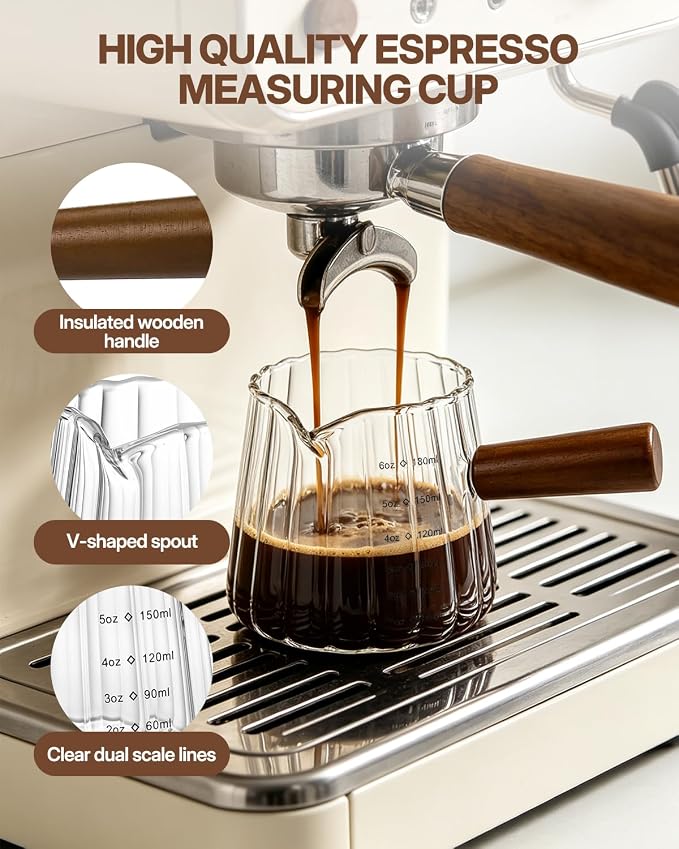 2 PCS 6OZ Glass Espresso Cups