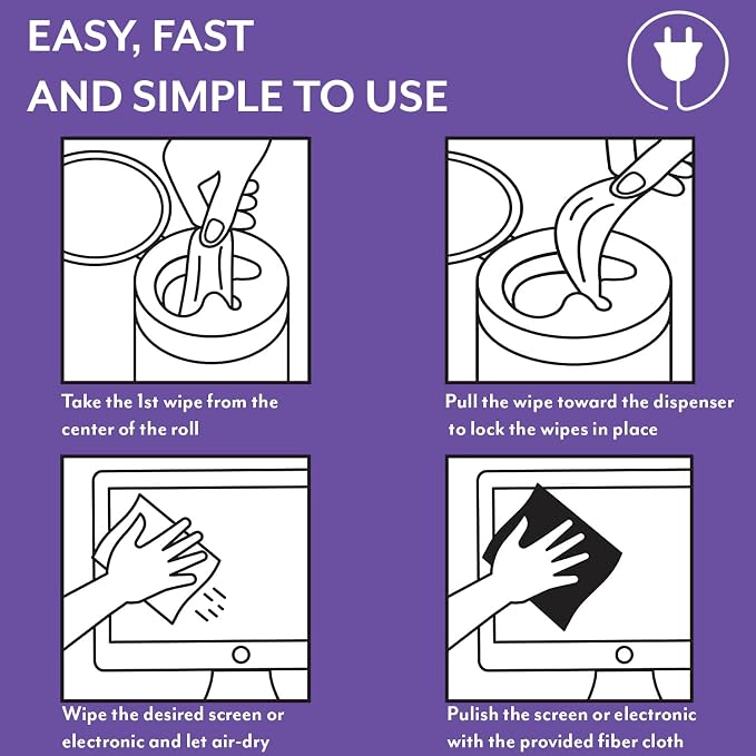 Screen Cleaner Wipes: Electronic Wipes