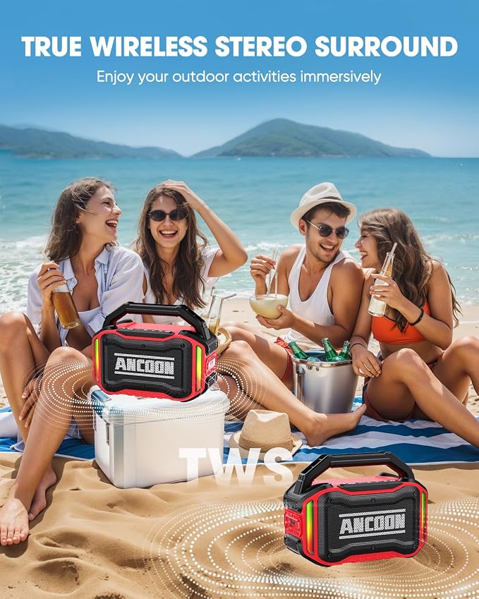 Speakers Bluetooth Wireless: 80W Loud Speaker