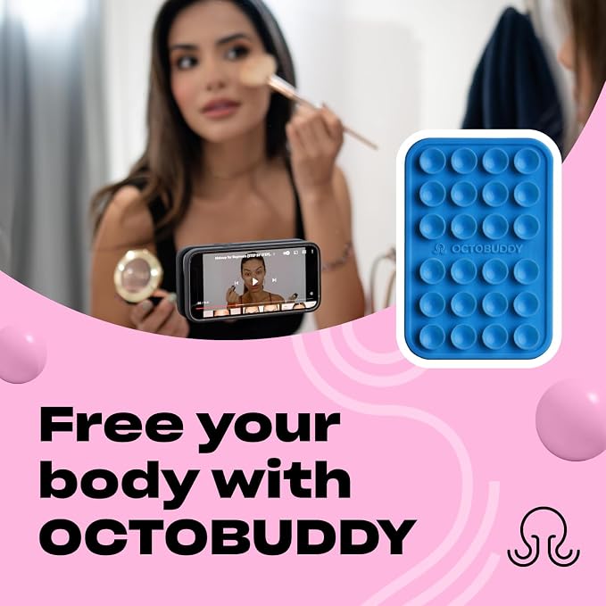 Classic - Silicone Suction Phone Case Adhesive Mount - Hands-Free, Strong Grip