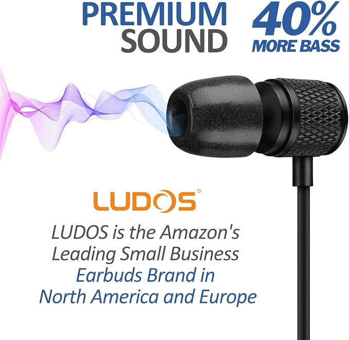 LUDOS Ultra USB C Headphones for iPhone 16 15 Pro Max Plus iPad Pro, 5 Years