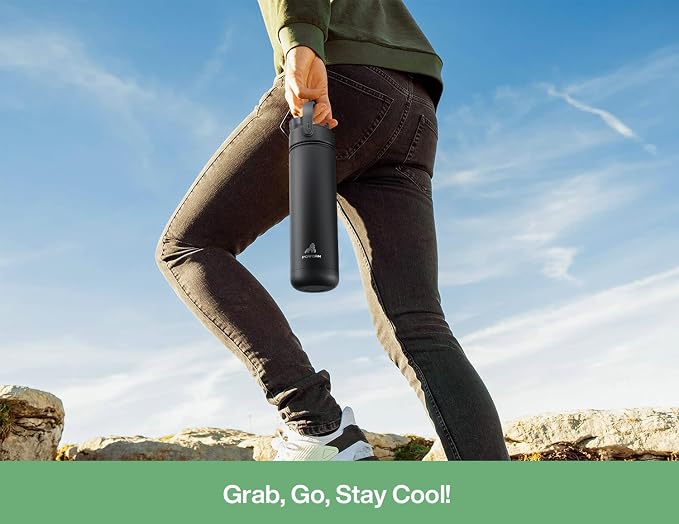 POWCAN 26 oz Insulated Water Bottle