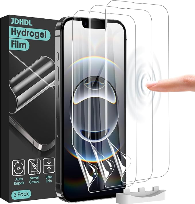 3 Pack Flexible Film for iPhone 16e Screen Protector, Invisible Thin, Never