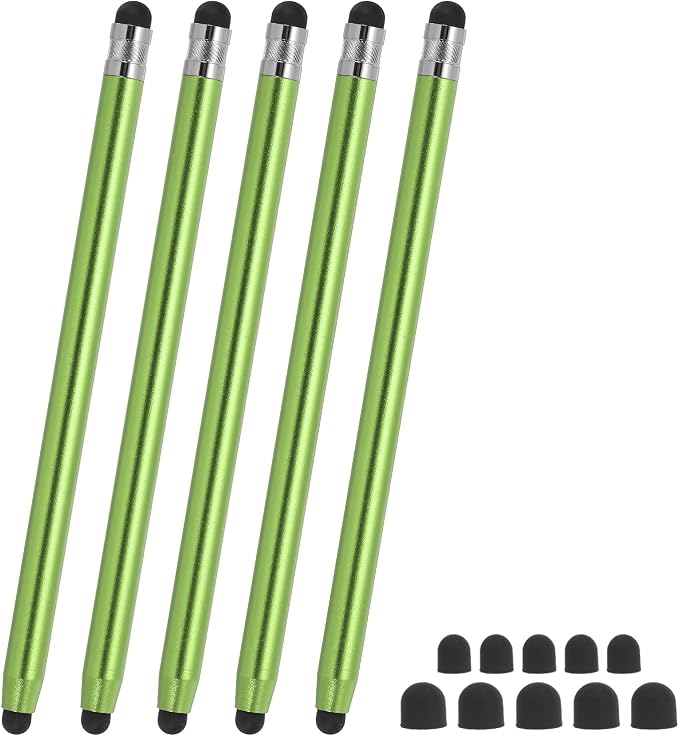 PATIKIL 5 Pcs Stylus Pens for Touch Screens, 2 in 1 High Sensitivity Universal