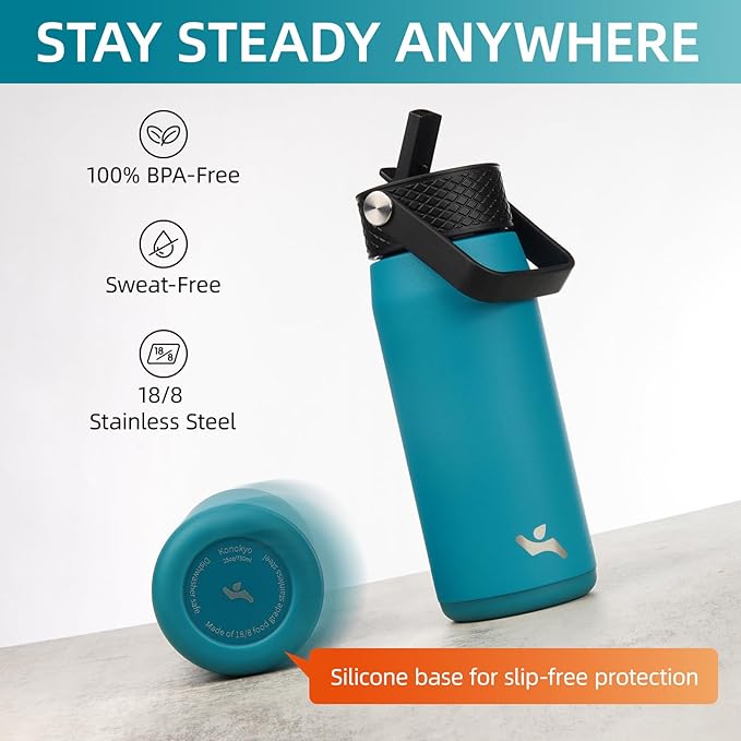 Konokyo 25 oz Insulated Stainless Steel Water Bottle