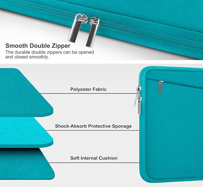 Laptop Sleeve Bag 15.6 inch, Durable Computer Carrying Bag Protective Case