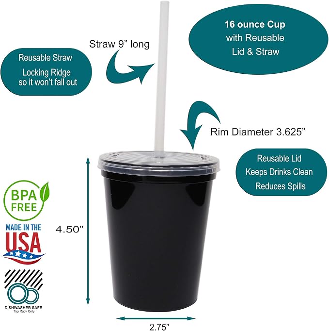 Rolling Sands 16 Oz. Reusable Plastic Stadium Cups