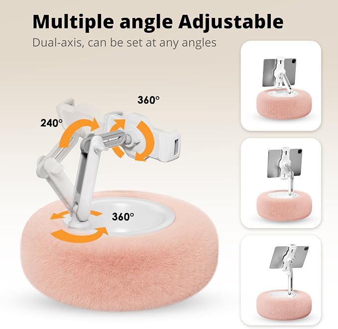 Tablet Pillow Stand for Reading, Adjustable Tablet Pillow Stand for Lap