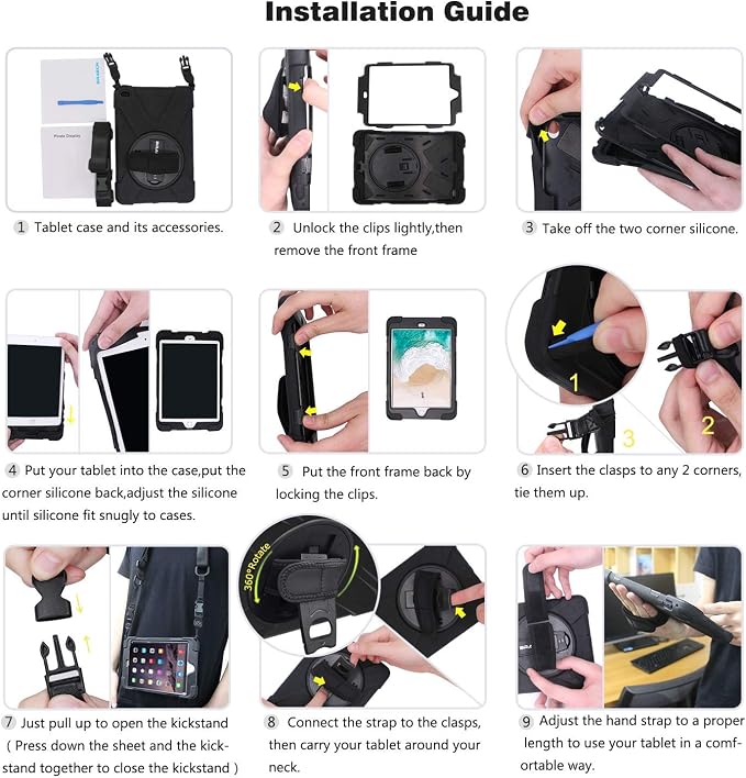 BRAECN iPad mini 5 Case, iPad mini 4 Case, Heavy Duty Shockproof Protective