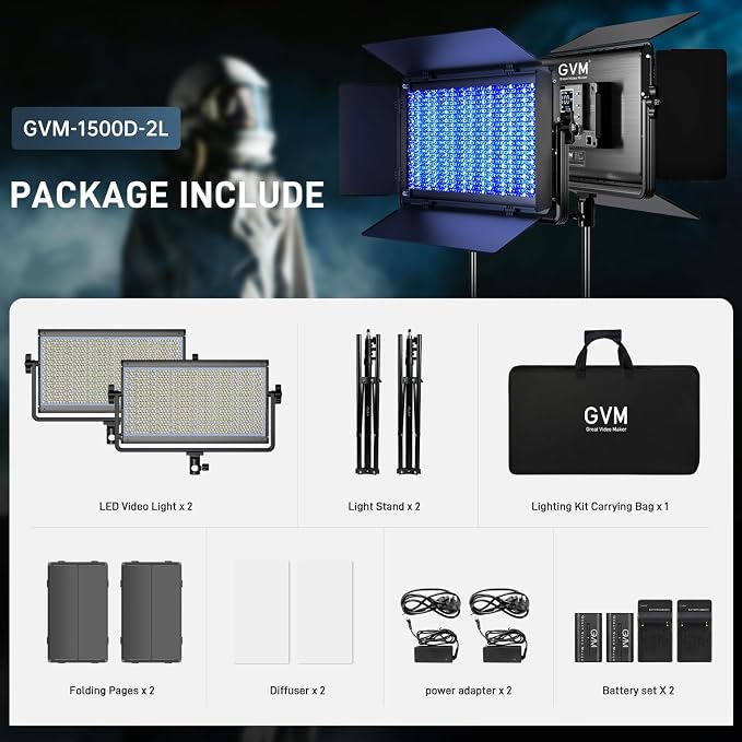 GVM 1500D RGB LED Video Light