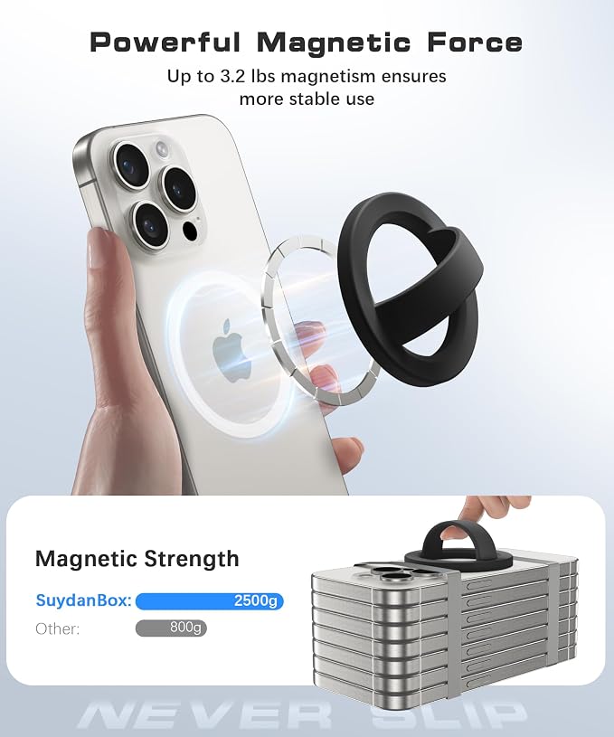 Magnetic Phone Grip, Removable Loop Grip