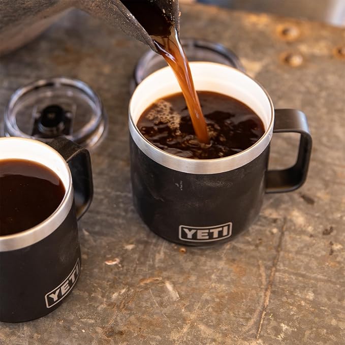 YETI Rambler 14 oz Ceramic Lined Stackable Mug, Vacuum Insulated, Stainless