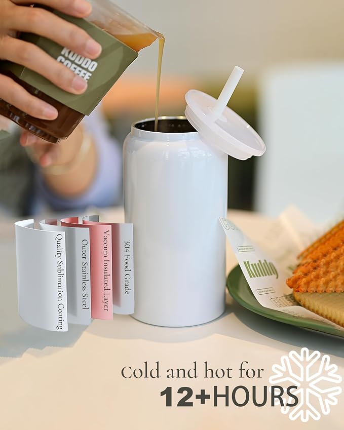 16 oz Sublimatable Tumbler, Insulated Tumbler