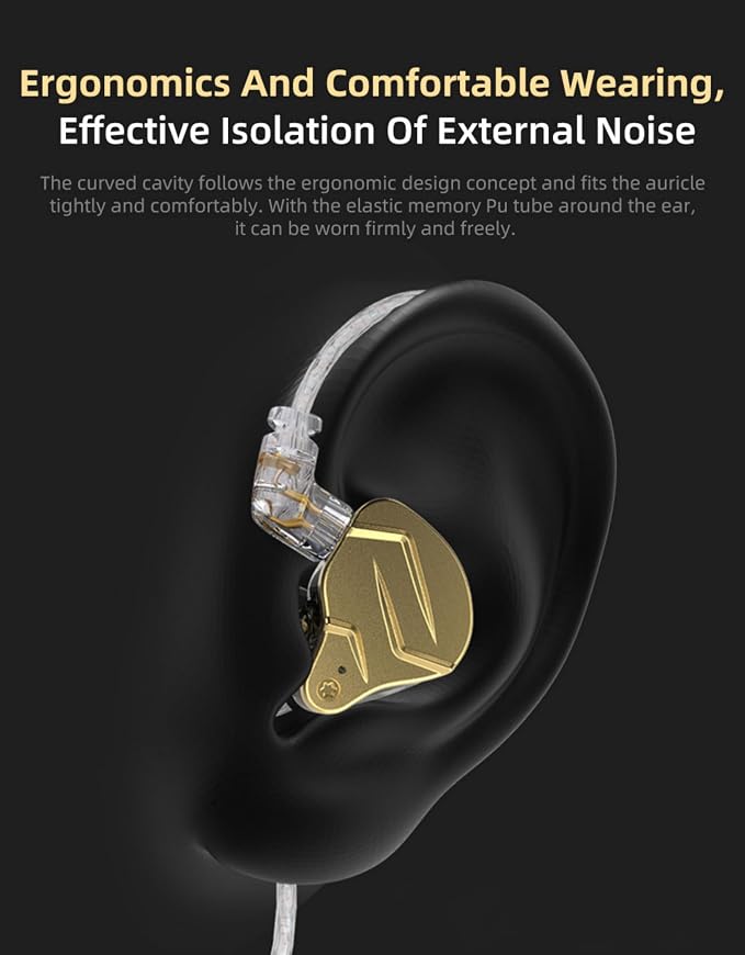 KZ ZSN PRO X Gaming Earbuds in Ear Monitor Headphones, High Fidelity IEMS