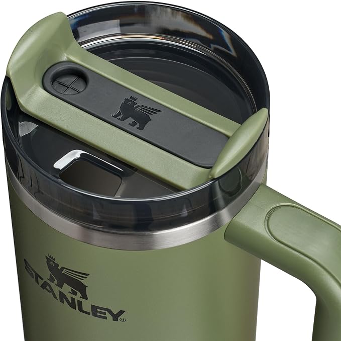 STANLEY Quencher H2.0 Flow State Tumbler, 30 oz, Dried Pine | Handle and Straw