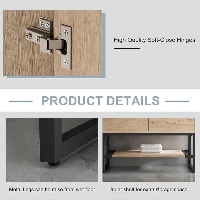 LUCKWIND 48" Bathroom Vanity