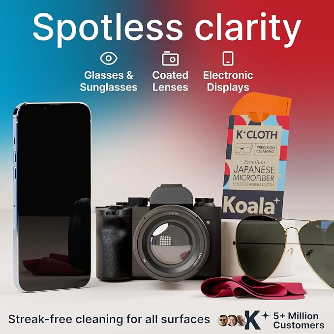 Koala Lens Cleaning Cloth | Japanese Microfiber | Glasses Cleaning Cloths |