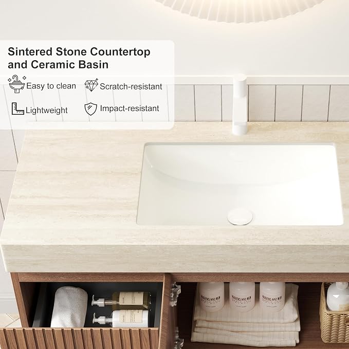 Ambrovina 48 Inch Floating Bathroom Vanity