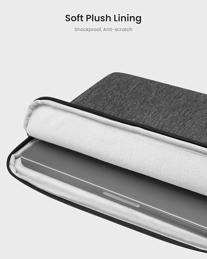 tomtoc Slim Laptop Sleeve Case for 13-inch New MacBook Air M4/A3420 M3/A3113
