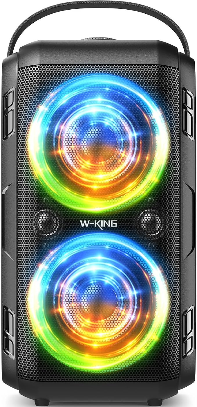 W-KING Party Loudest Portable Bluetooth Speaker Wireless Boom Box, 180W Max Big