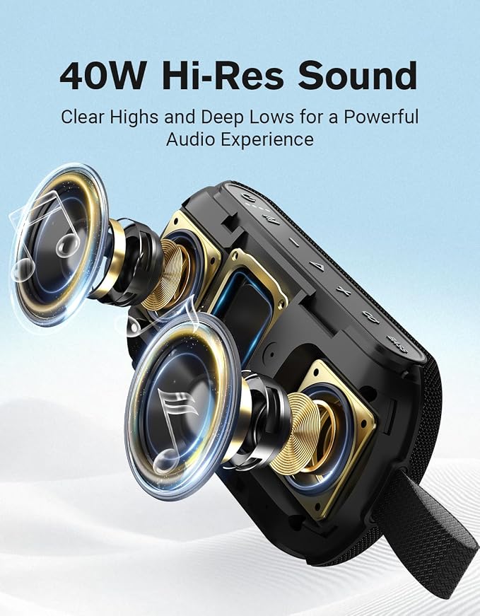 OHAYO 40W Wireless Portable Bluetooth Speaker