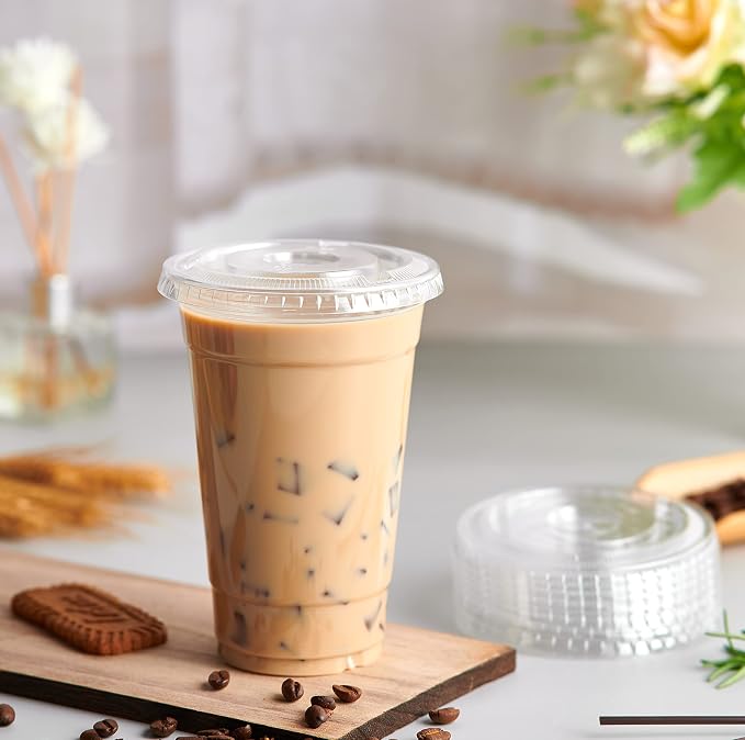 Lilymicky 20 oz Clear Plastic Cups
