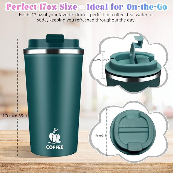 17oz Insulated Travel Coffee Mug
