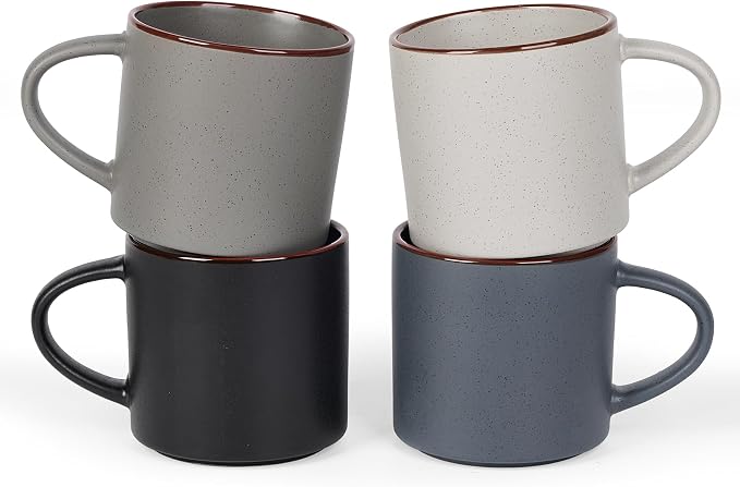 famiware Coffee Mugs Set of 4, Nebula 14oz Coffee Mugs Ceramic Cup Set |