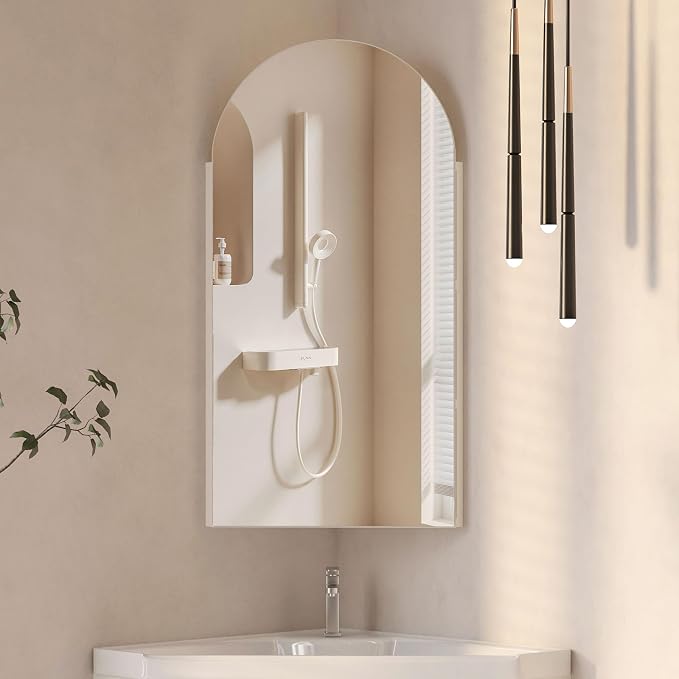 White Corner Medicine Cabinet