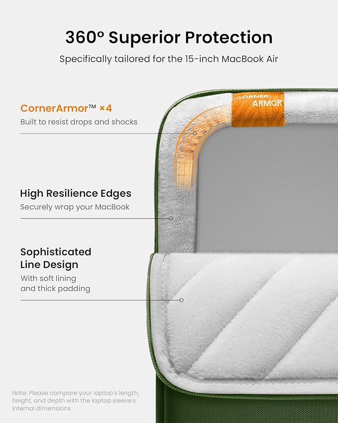 tomtoc 360° Protective Laptop Sleeve
