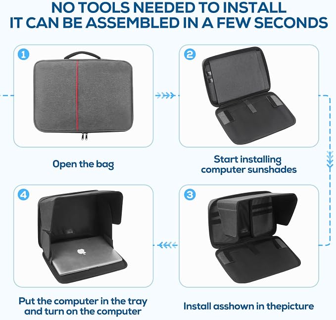Laptop Sun Shade & Privacy Shield – Premium Physical Filter