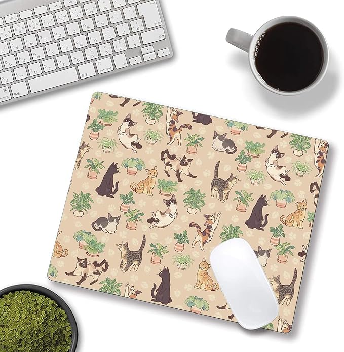 Hokafenle Cute Cats Pattern Mouse Mat