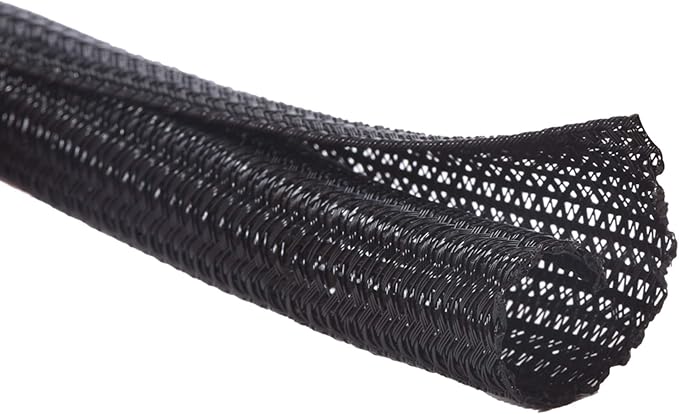 Alex Tech 25ft - 1/4 inch Cord Protector Wire Loom Tubing Cable Sleeve Split