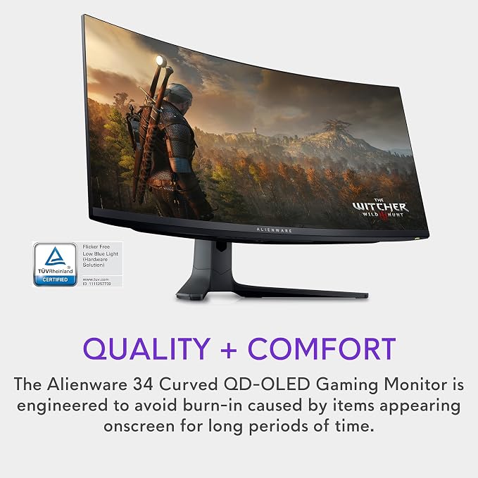 Alienware AW3423DWF Curved QD-OLED Gaming Monitor
