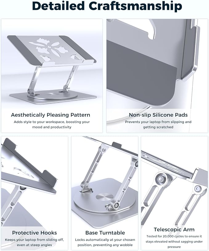 Adjustable Laptop Stand for Desk