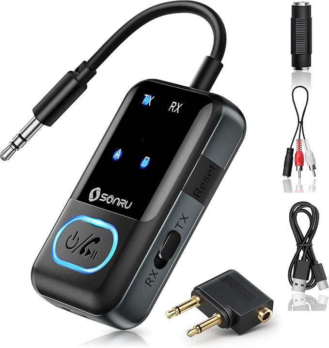 SONRU Bluetooth 5.3 Transmitter Adapter