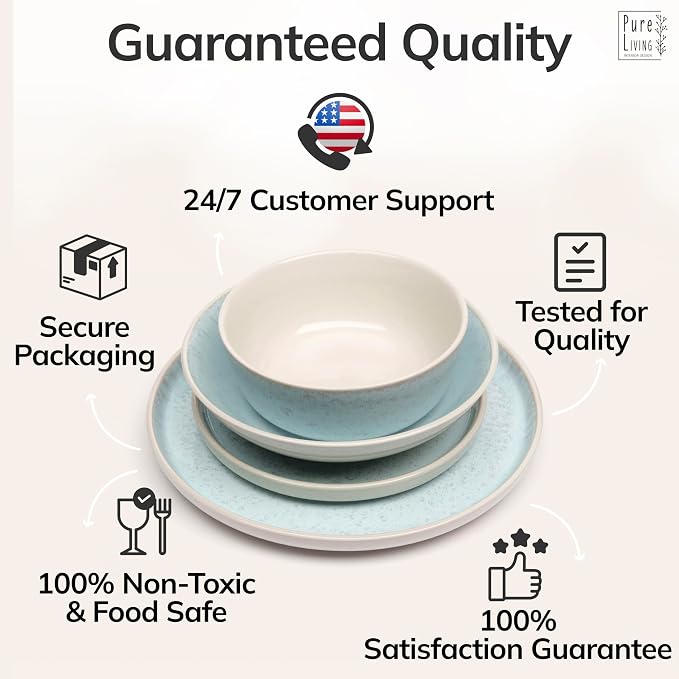 32 Piece Stoneware Dinnerware Set