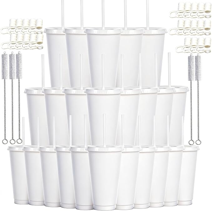 24 oz Reusable Plastic Cups, Custom Cups