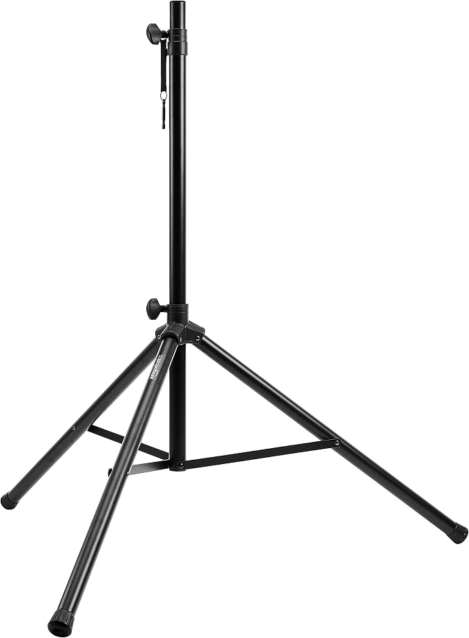 Amazon Basics Speaker Stand, Holds up to 99.2 lbs, Adjustable Height 52" to 73"