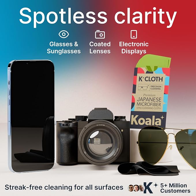 Koala Lens Cleaning Cloth | Japanese Microfiber | Glasses Cleaning Cloths |